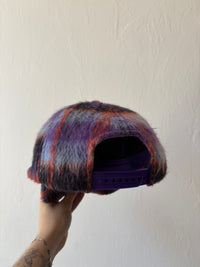 Dime purple mohair cap