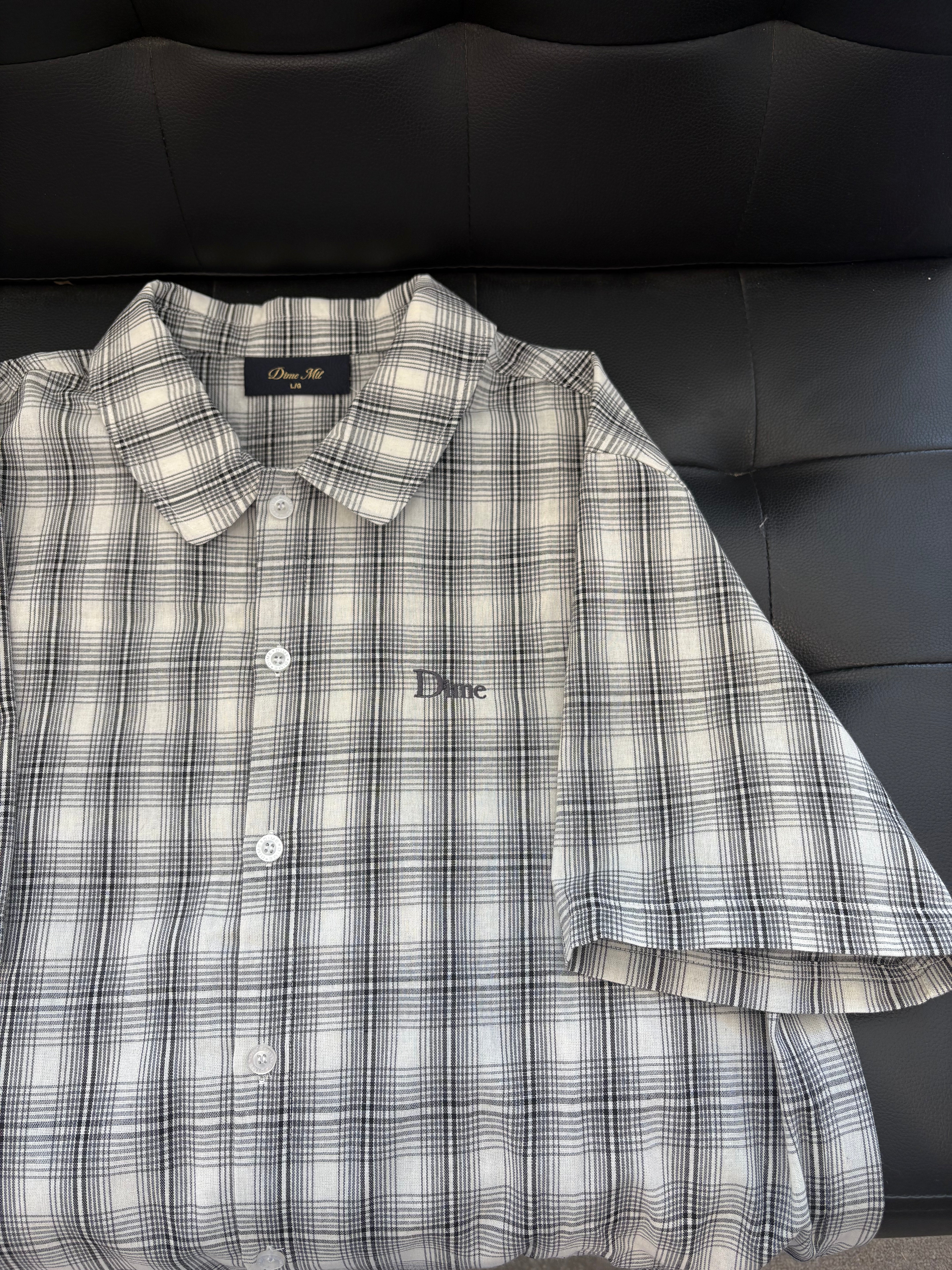 New Dime Plaid shirt - size L
