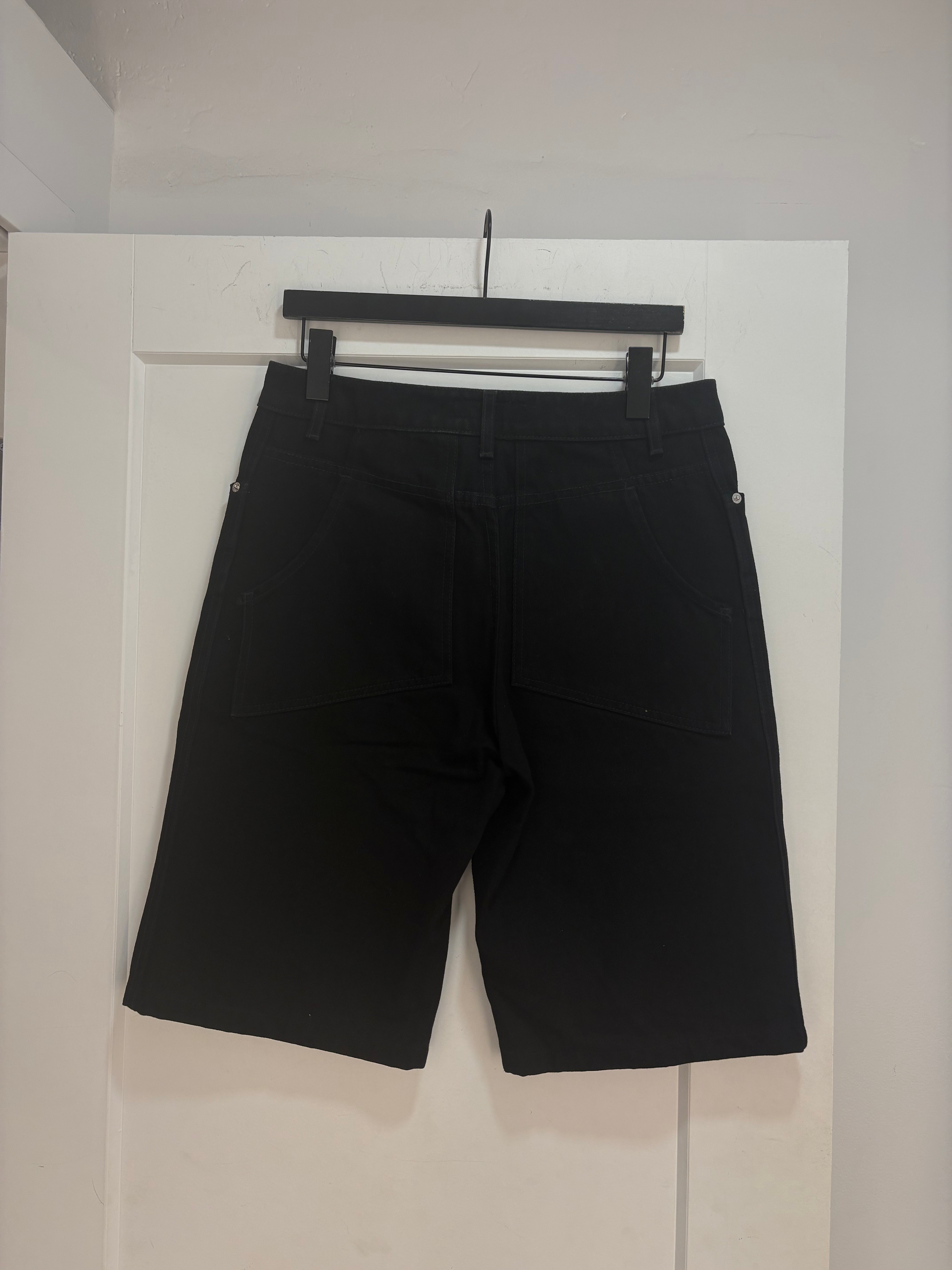 Eckhaus Latta black jorts - size 31
