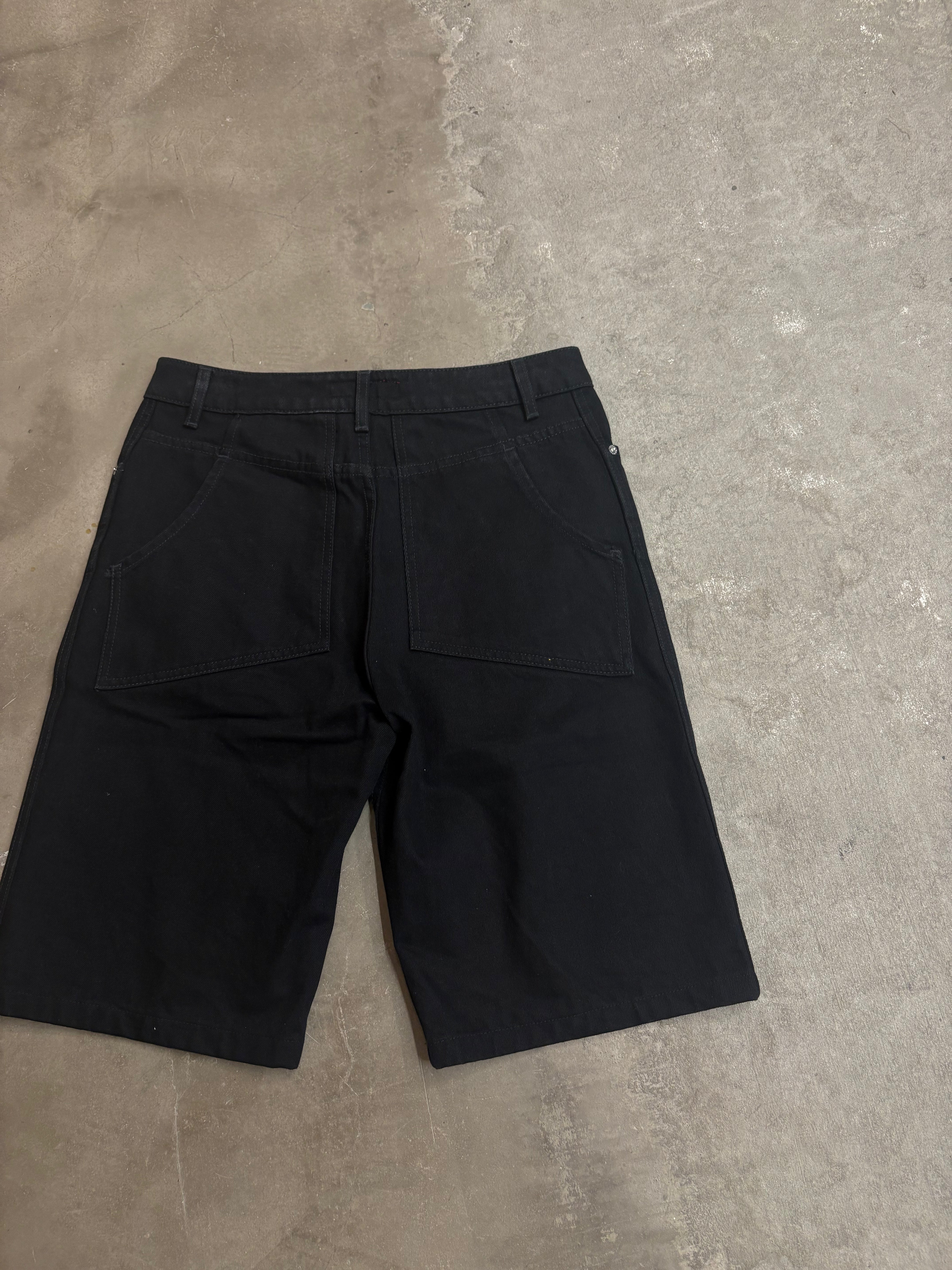 Eckhaus Latta black jorts - size 31