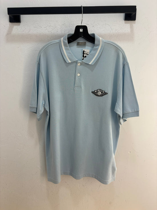 Air Dior wingman baby blue polo - size L
