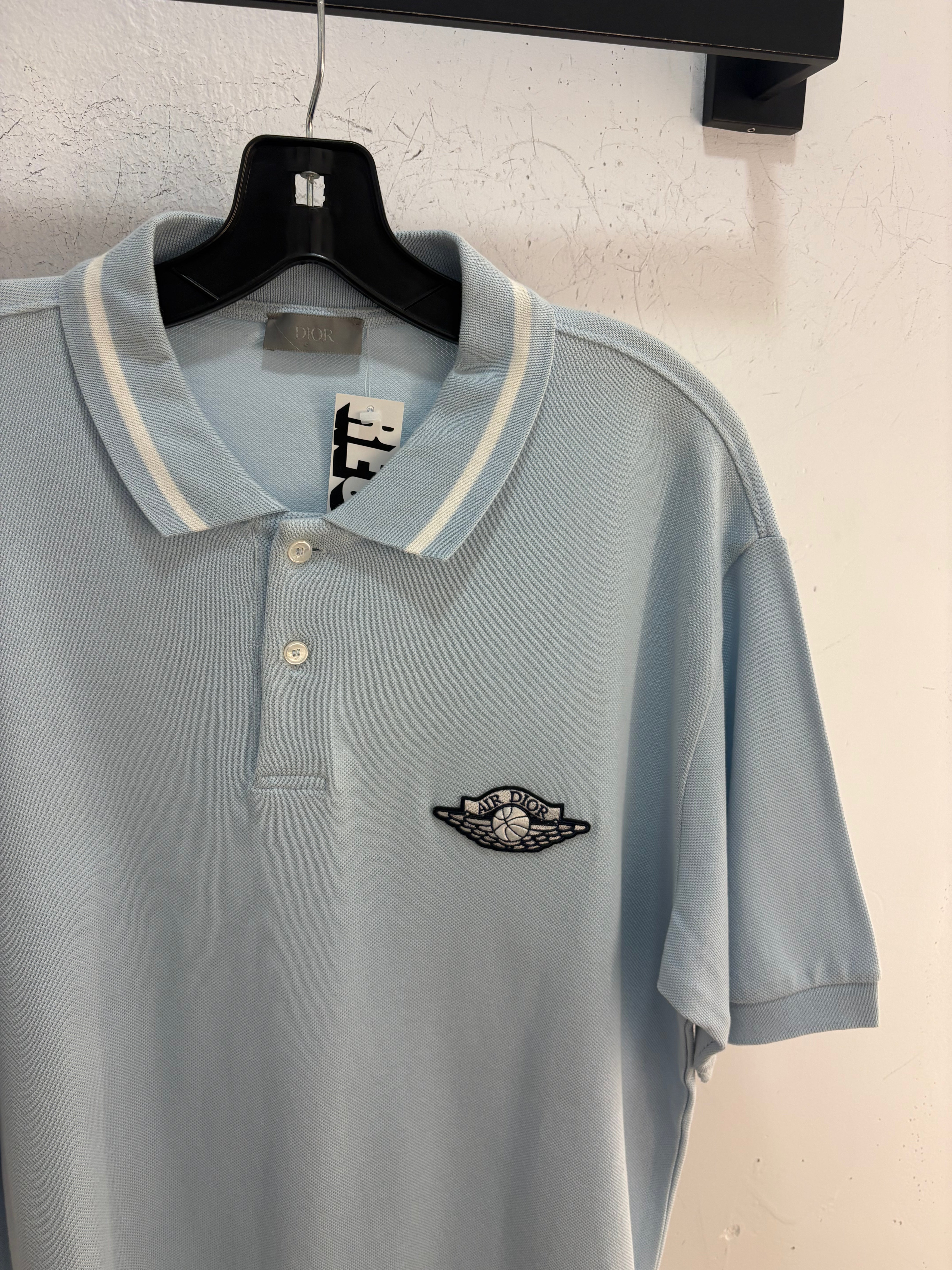 Air Dior wingman baby blue polo - size L