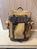 Coach monogram "C" caramel suede backpack