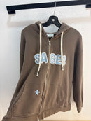 Sageism logo zip up hoodie - size L