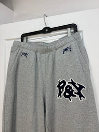 Punk and Yo grey logo sweatpants - size XXL