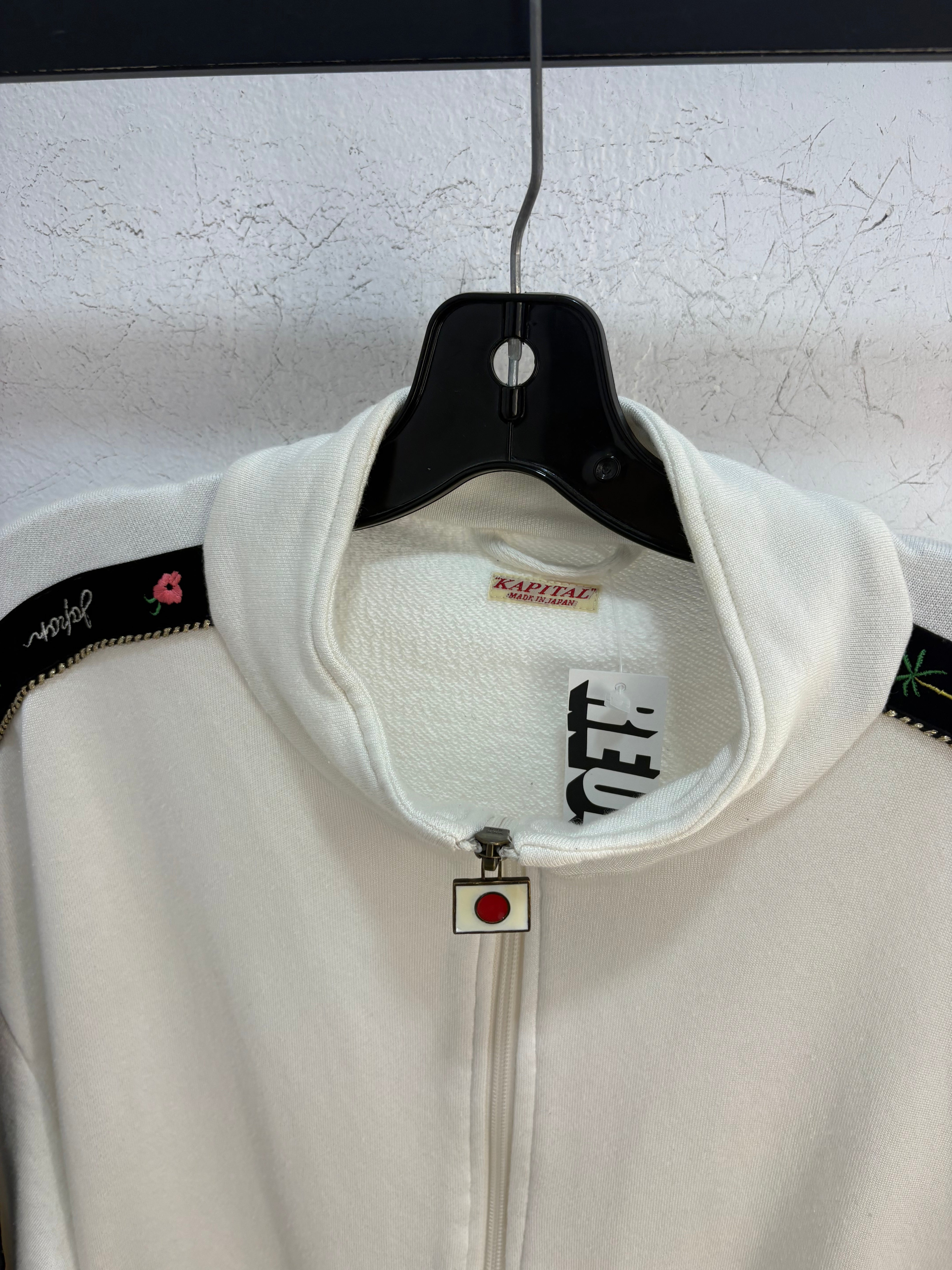 Kapital velour banda tracktop - size L