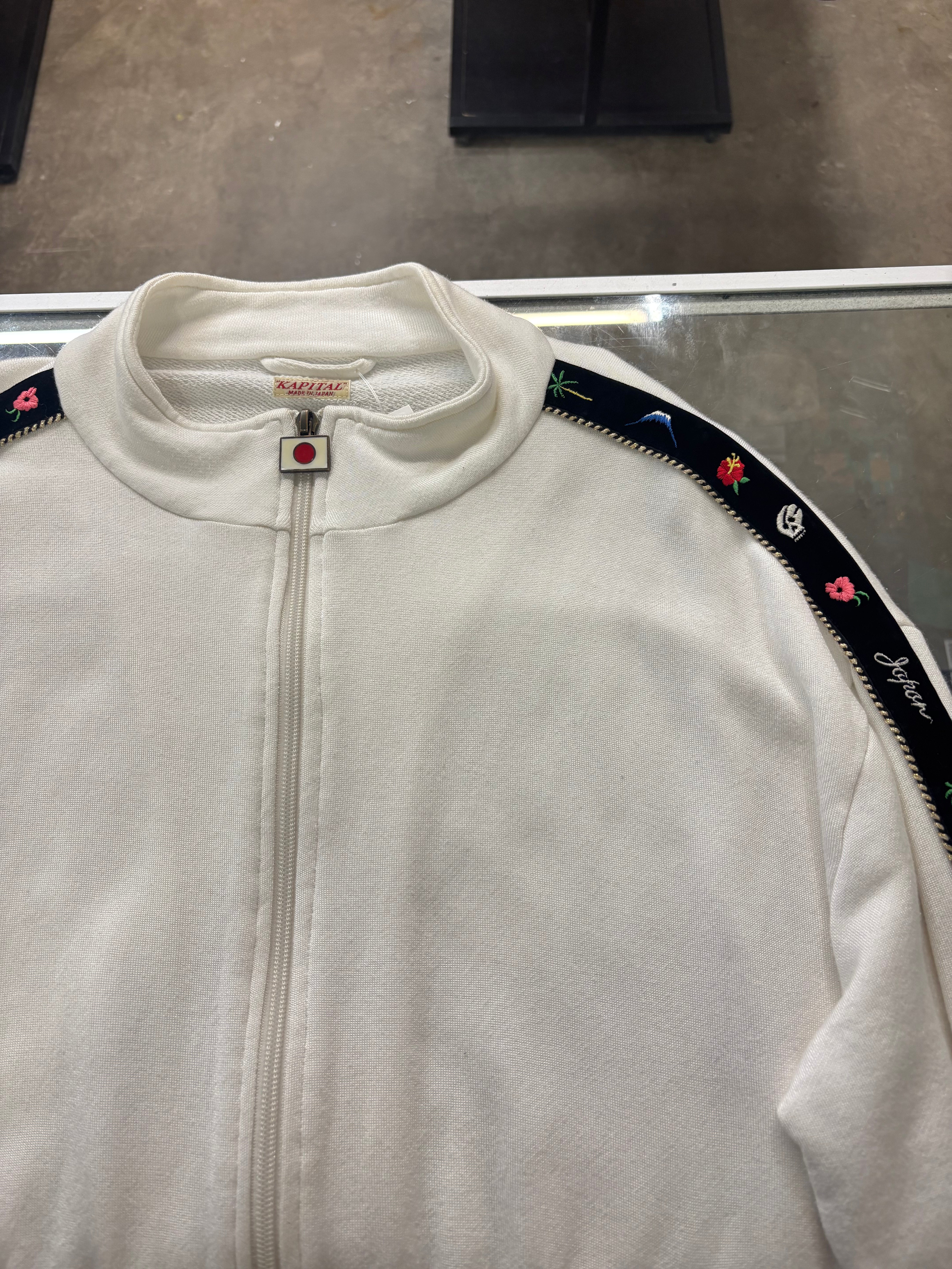 Kapital velour banda tracktop - size L