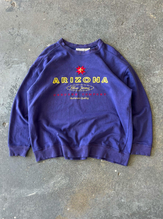90s Arizona Blue Jeans purple crewneck