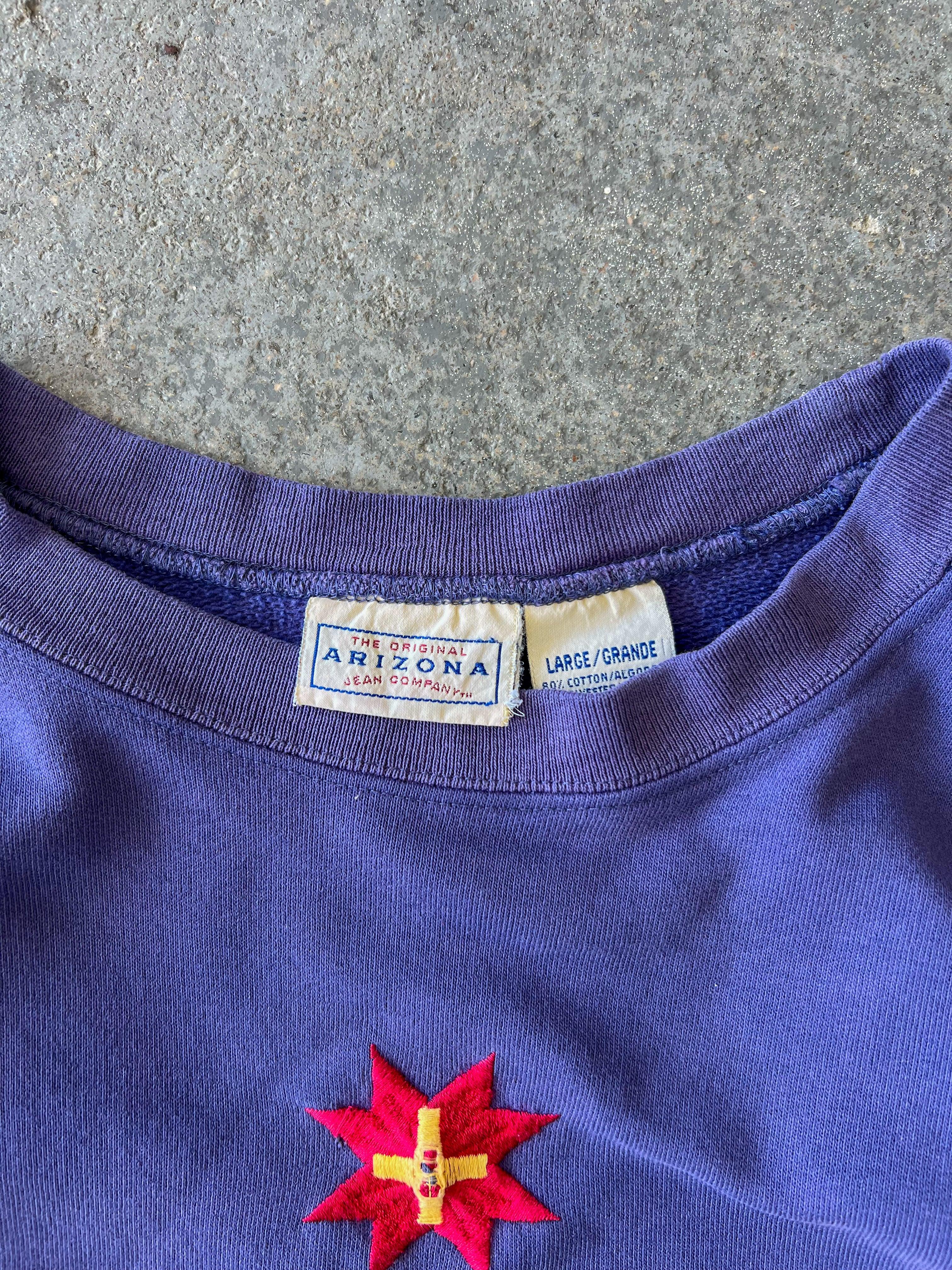 90s Arizona Blue Jeans purple crewneck
