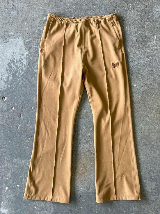 Needles pleated nylon flared beige trackpants - Sz S