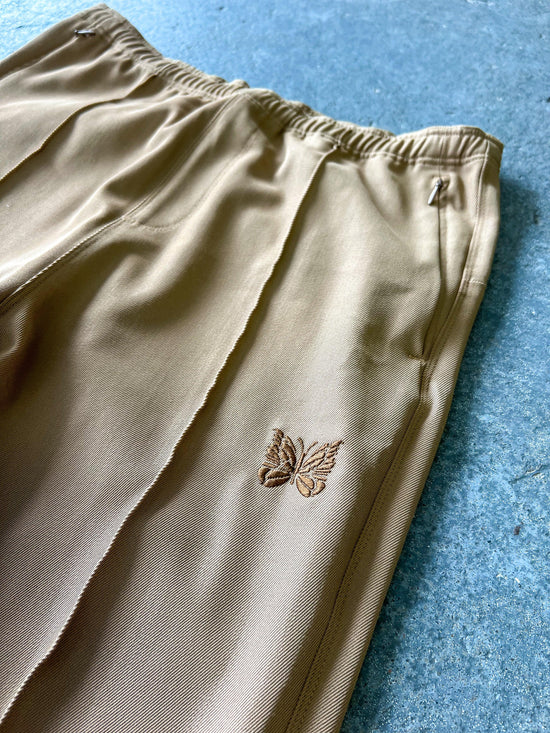 Needles pleated nylon flared beige trackpants - Sz S