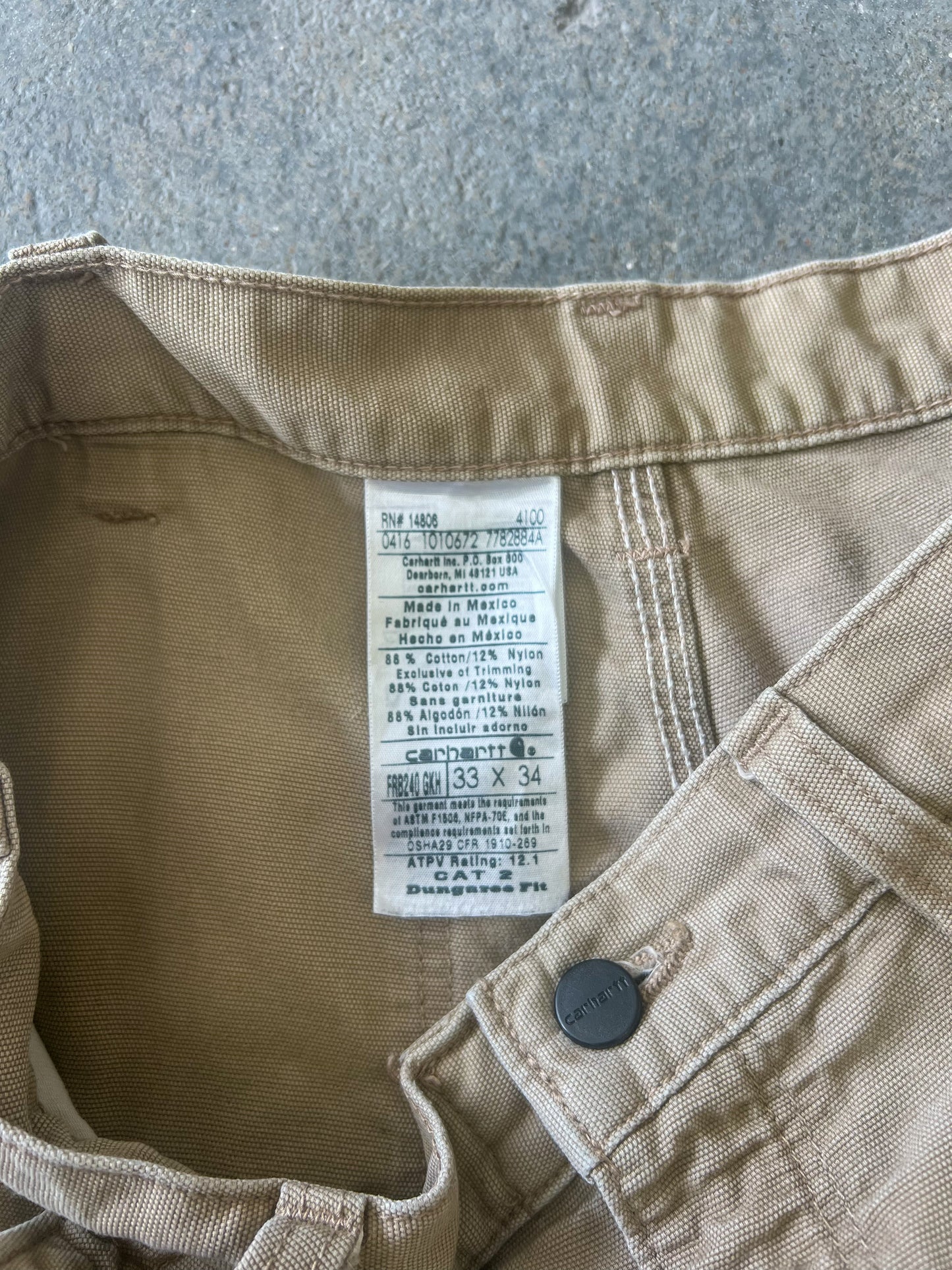 Carhartt FR 2212 cargo pants - Sz 33x34