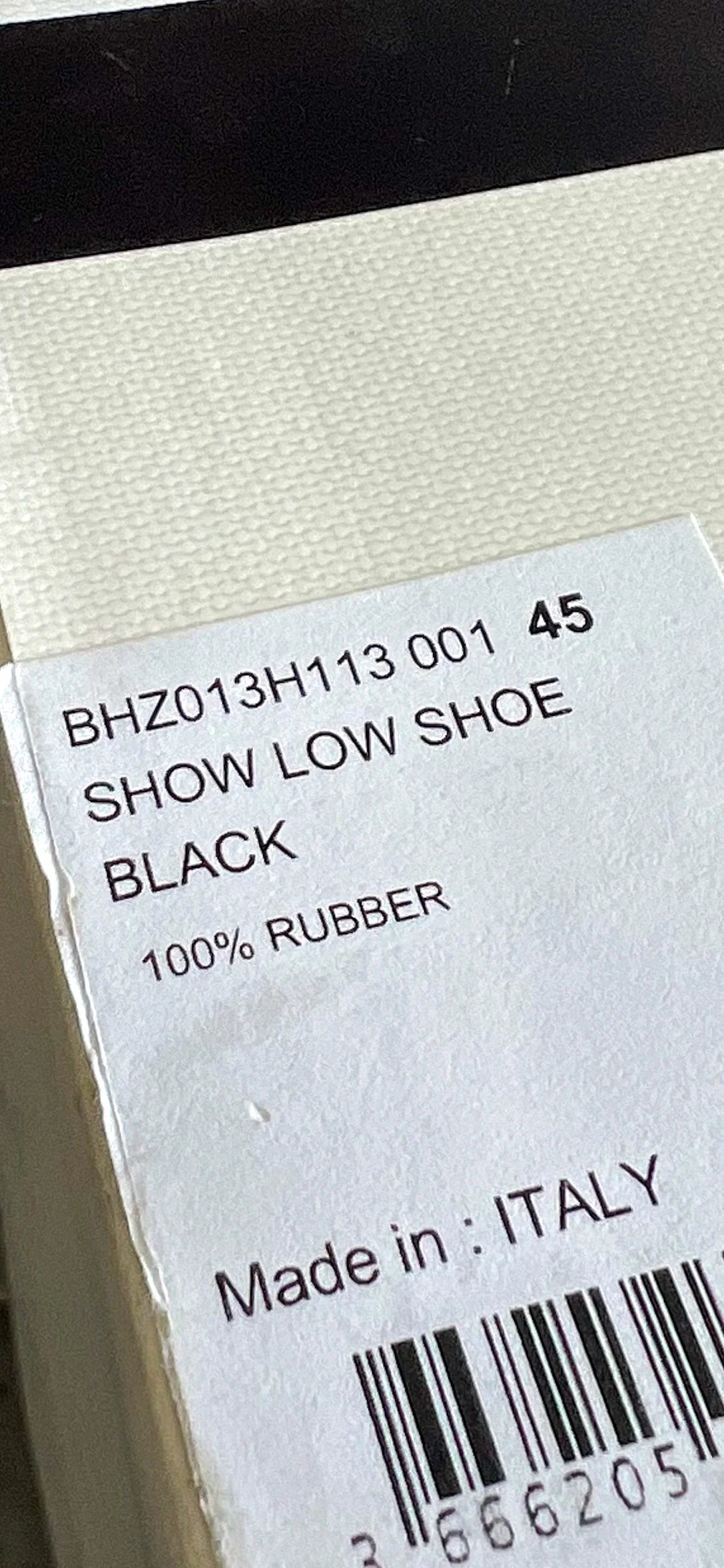 Givenchy Monumental Mallow Low black Shoe - Sz 45EU