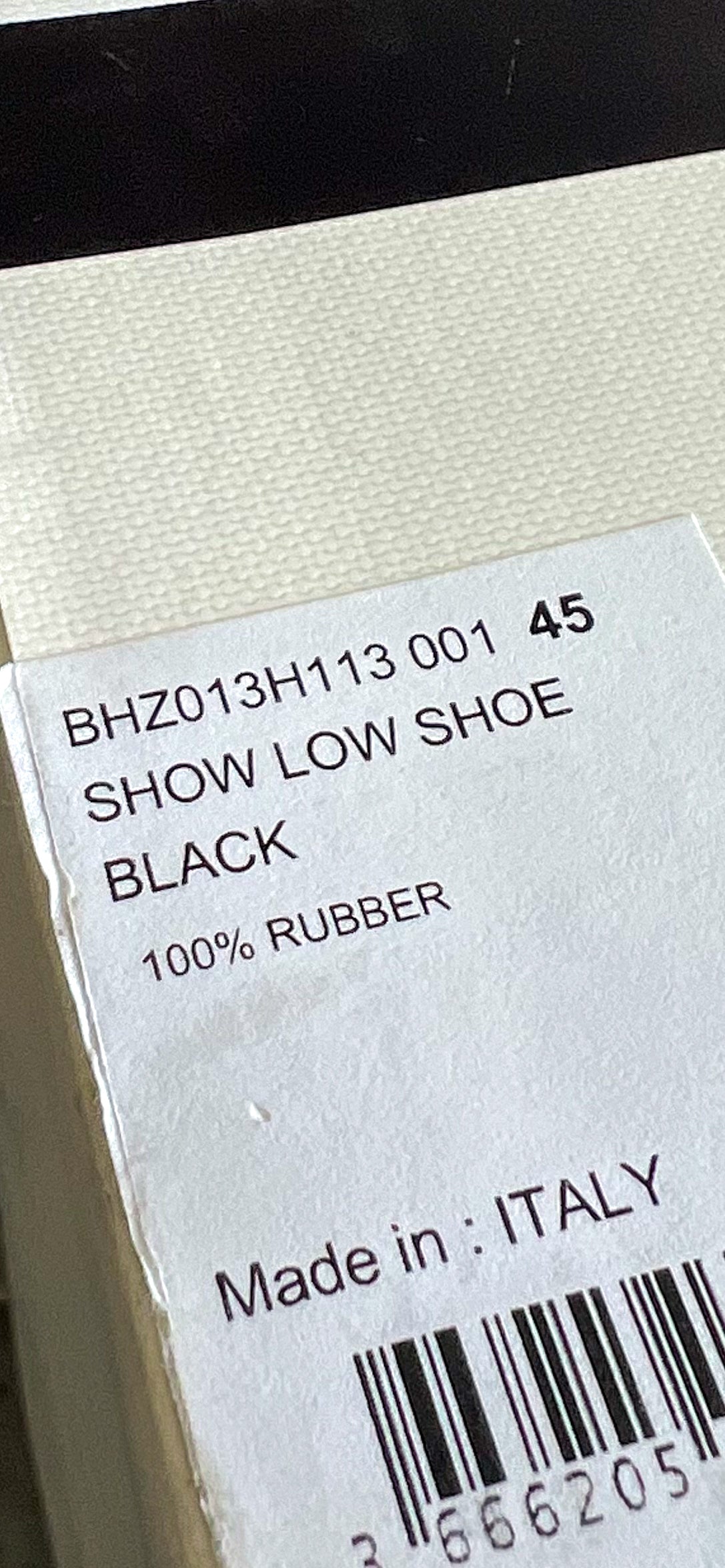 Givenchy Monumental Mallow Low black Shoe - Sz 45EU