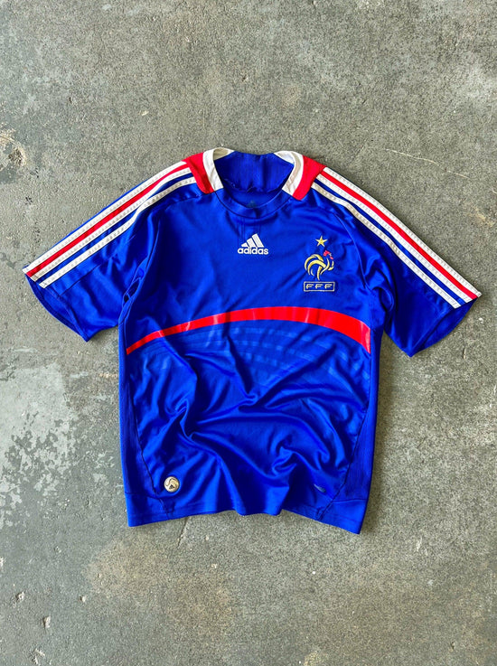 2007 France home kit soccer jersey - Sz L