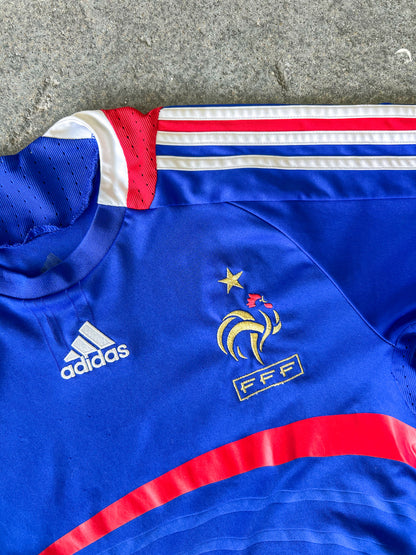 2007 France home kit soccer jersey - Sz L