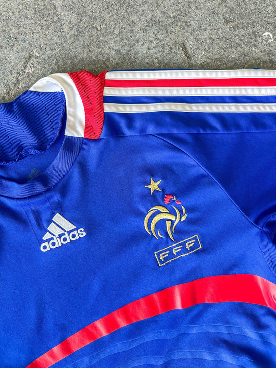 2007 France home kit soccer jersey - Sz L
