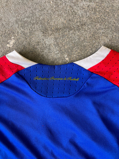 2007 France home kit soccer jersey - Sz L