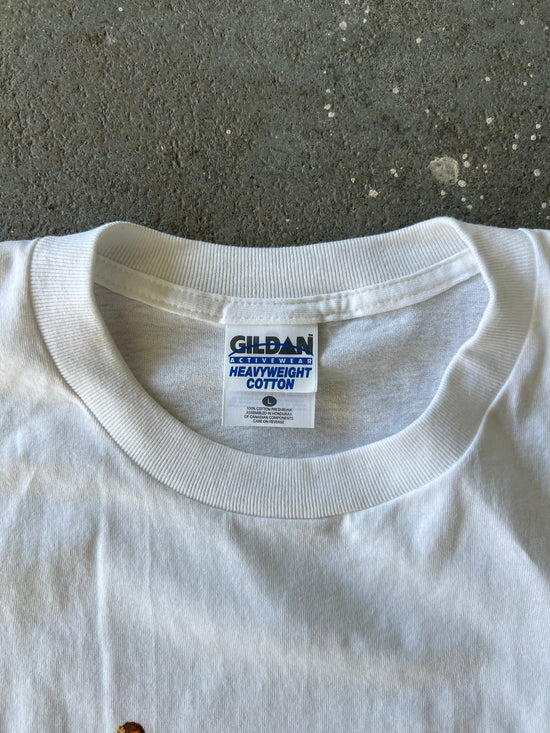 Y2K Fleur de Jazz white tee - Sz L