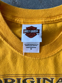 Y2K Harley Davidson 20 Years Bumpus Memphis yellow tee - Sz M