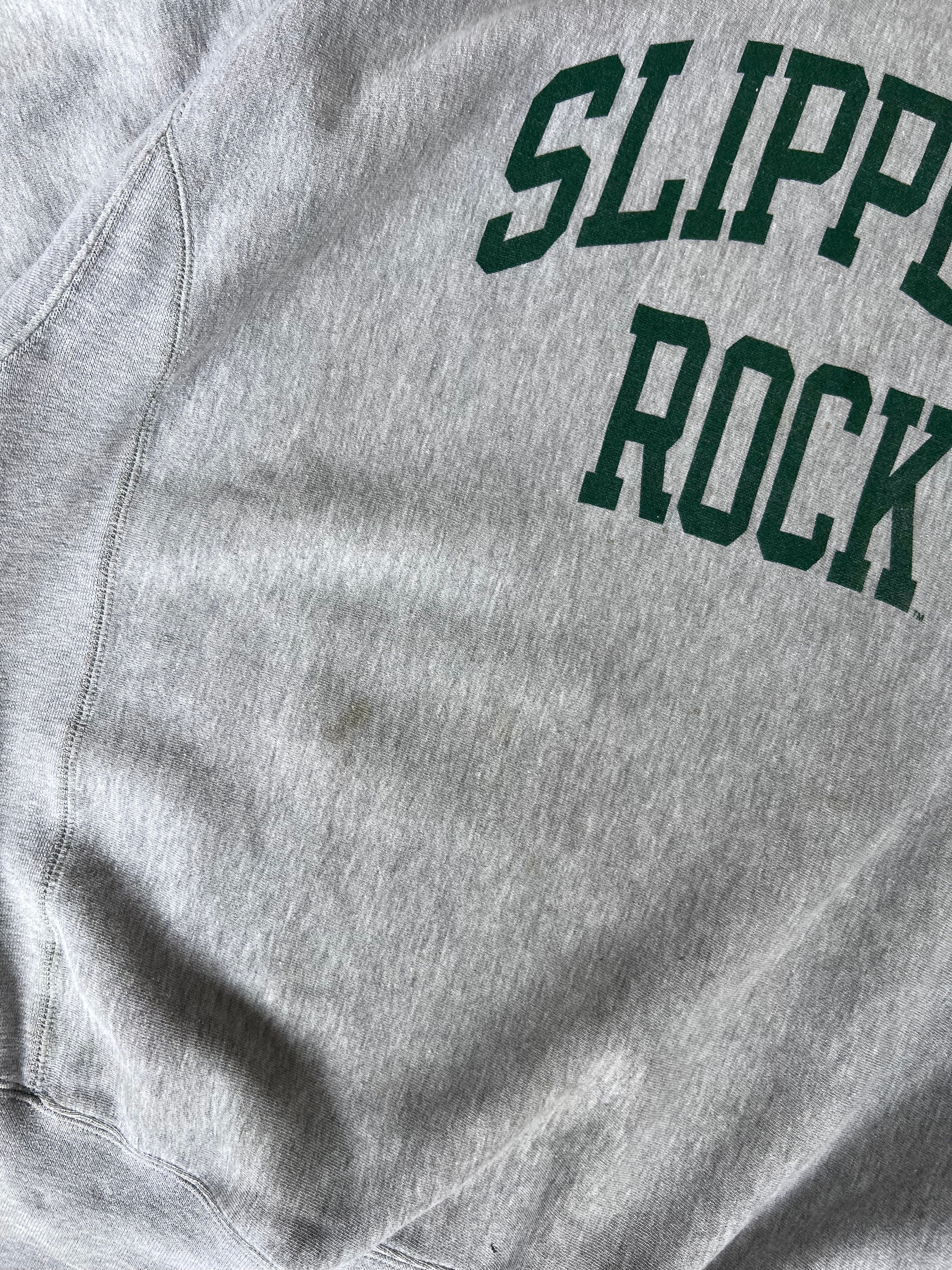 90s Slippery Rock Grey Crewneck - Sz XL