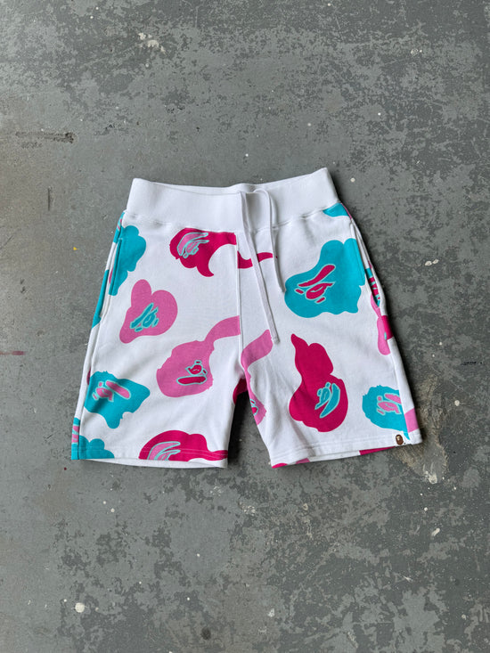 Bape all-over print Sweat-short - Sz S