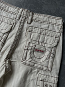 New true religion beige cargo pants - Sz 26