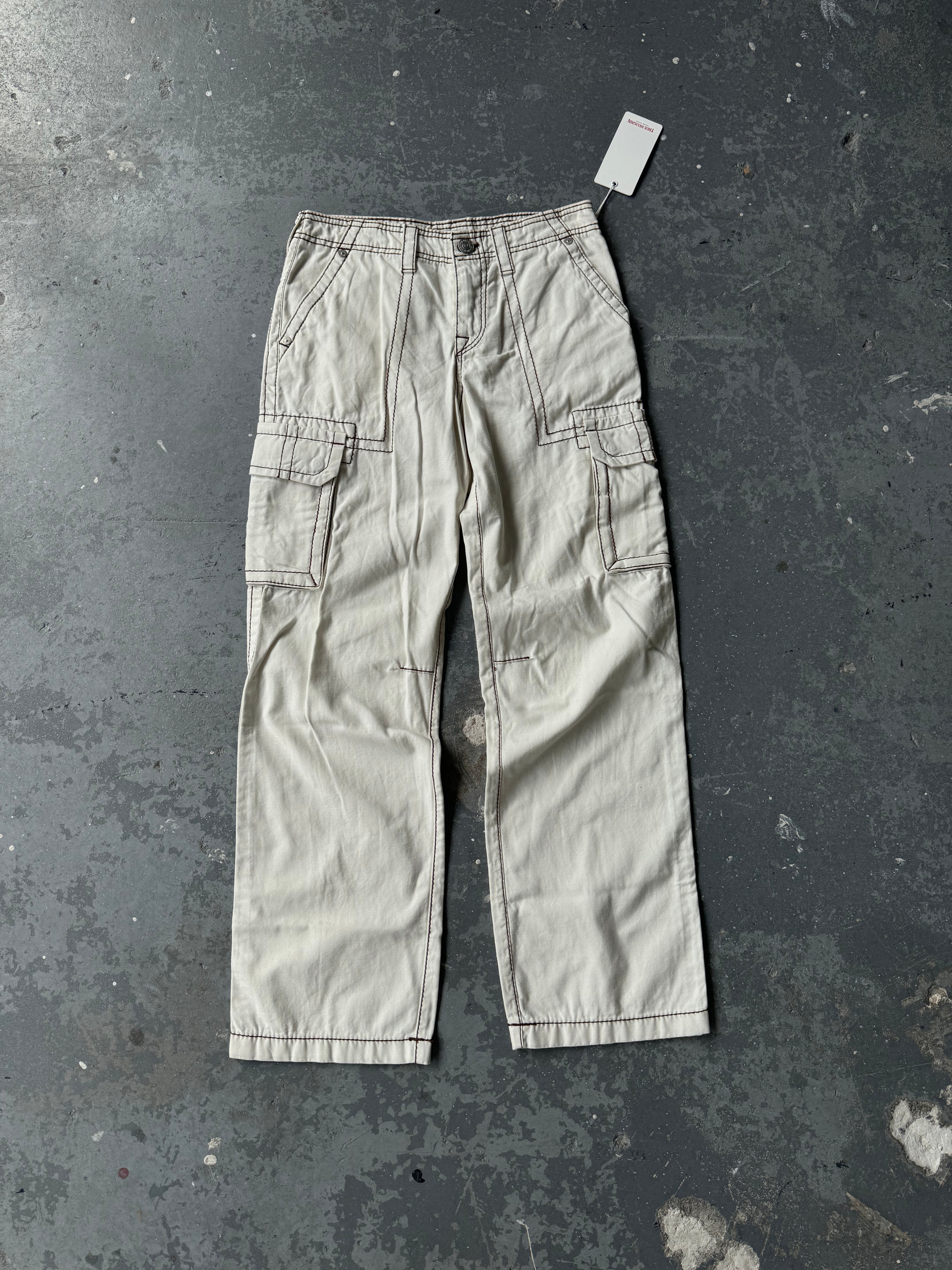 New true religion beige cargo pants - Sz 26