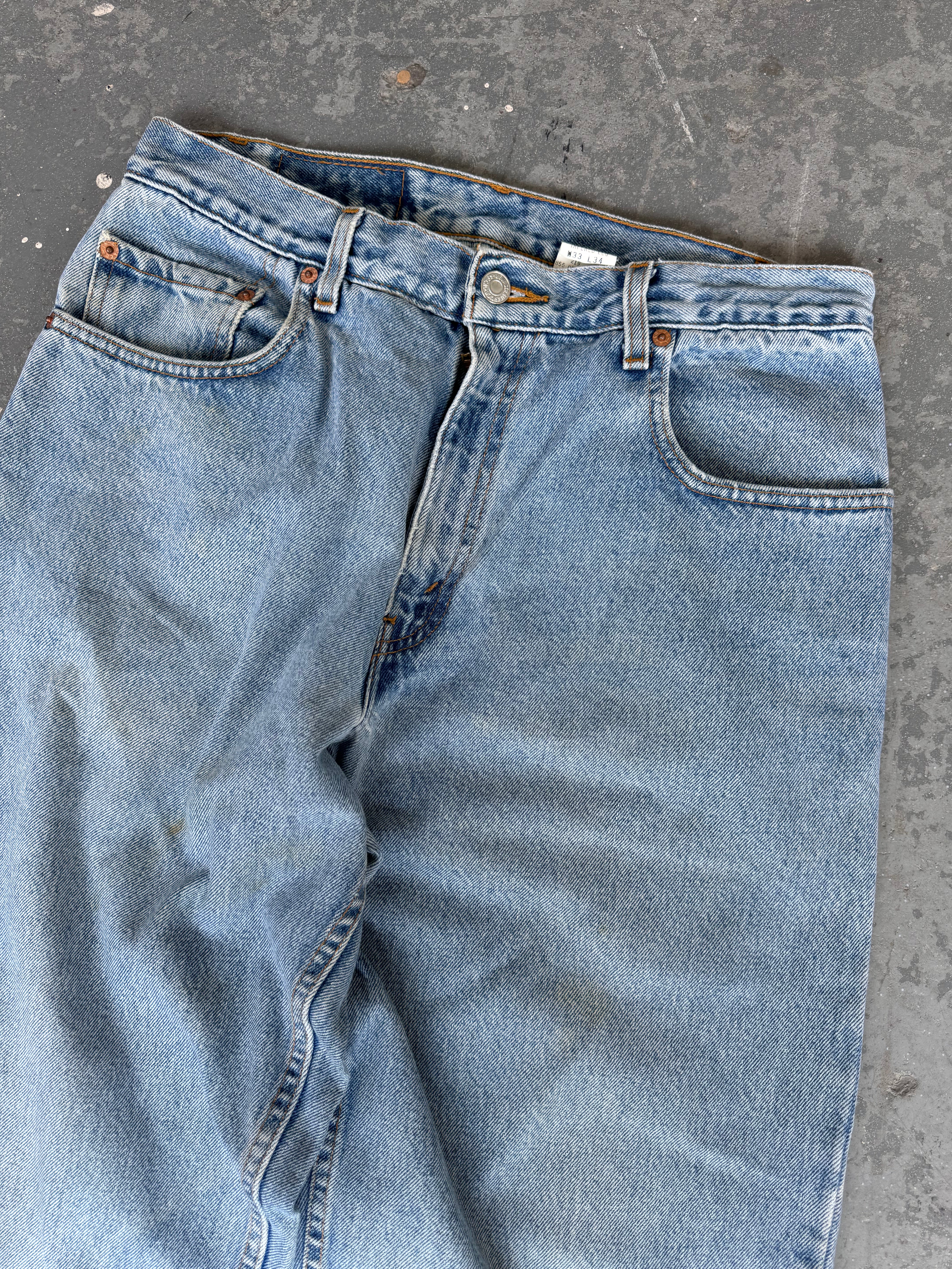 Y2k Levi's 560 Loose fit Tapered leg light wash jeans- Sz 33x34