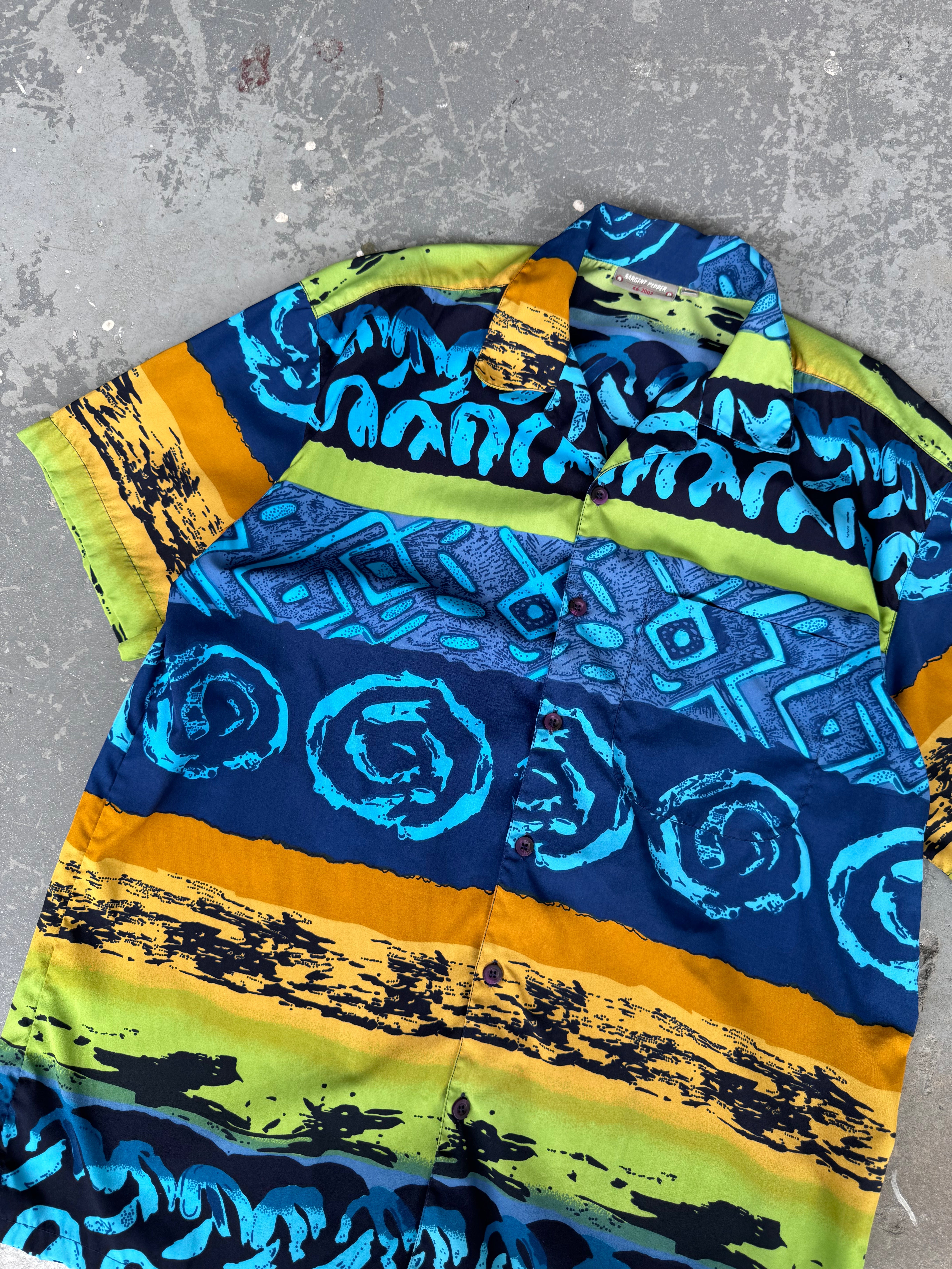 Y2K Sargent pepper Bikini Bottom Shirt - Sz M