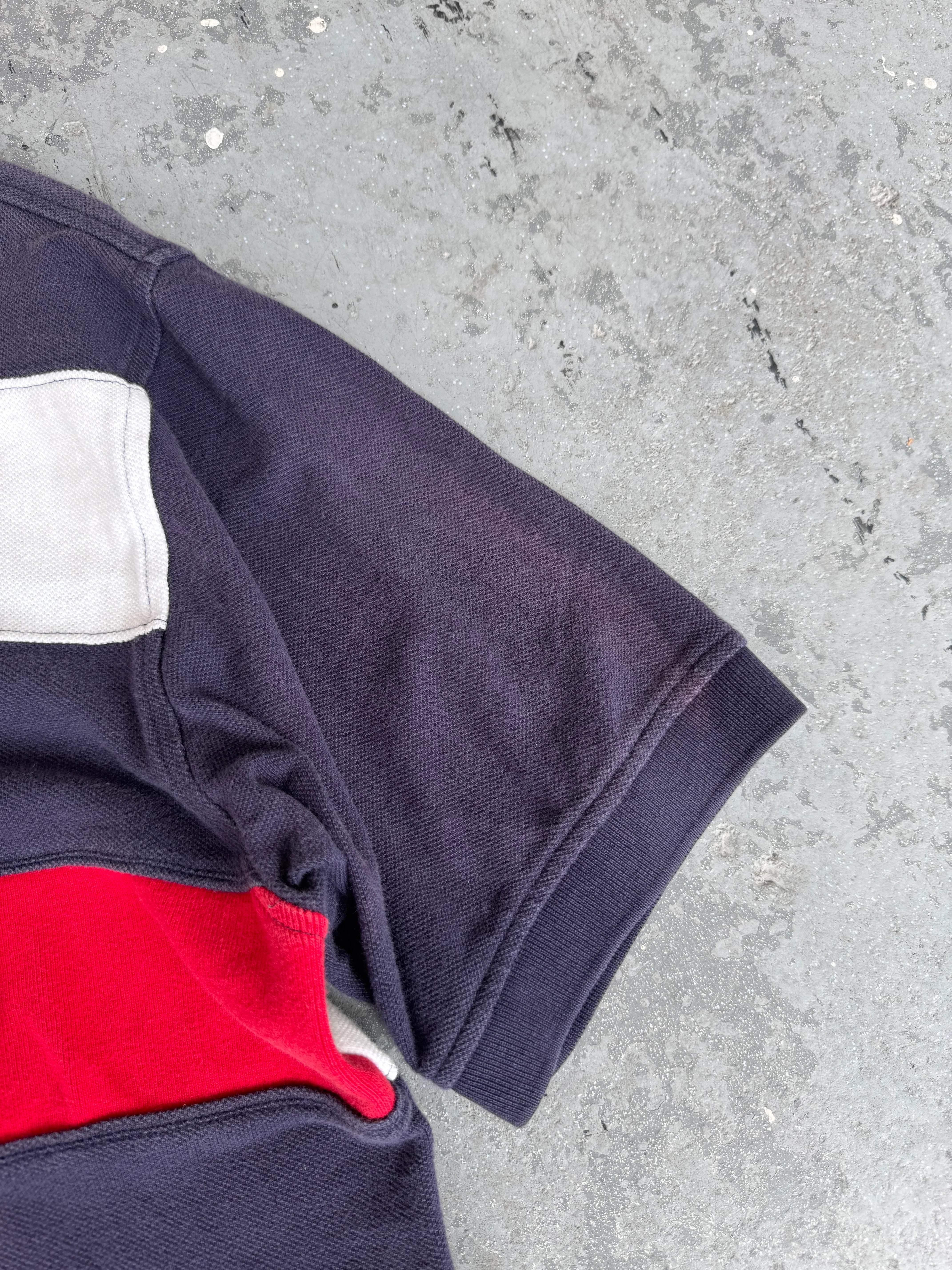 Y2K Tommy Hilfiger embroidered logo polo - Sz L