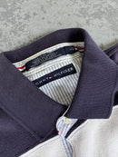 Y2K Tommy Hilfiger embroidered logo polo - Sz L