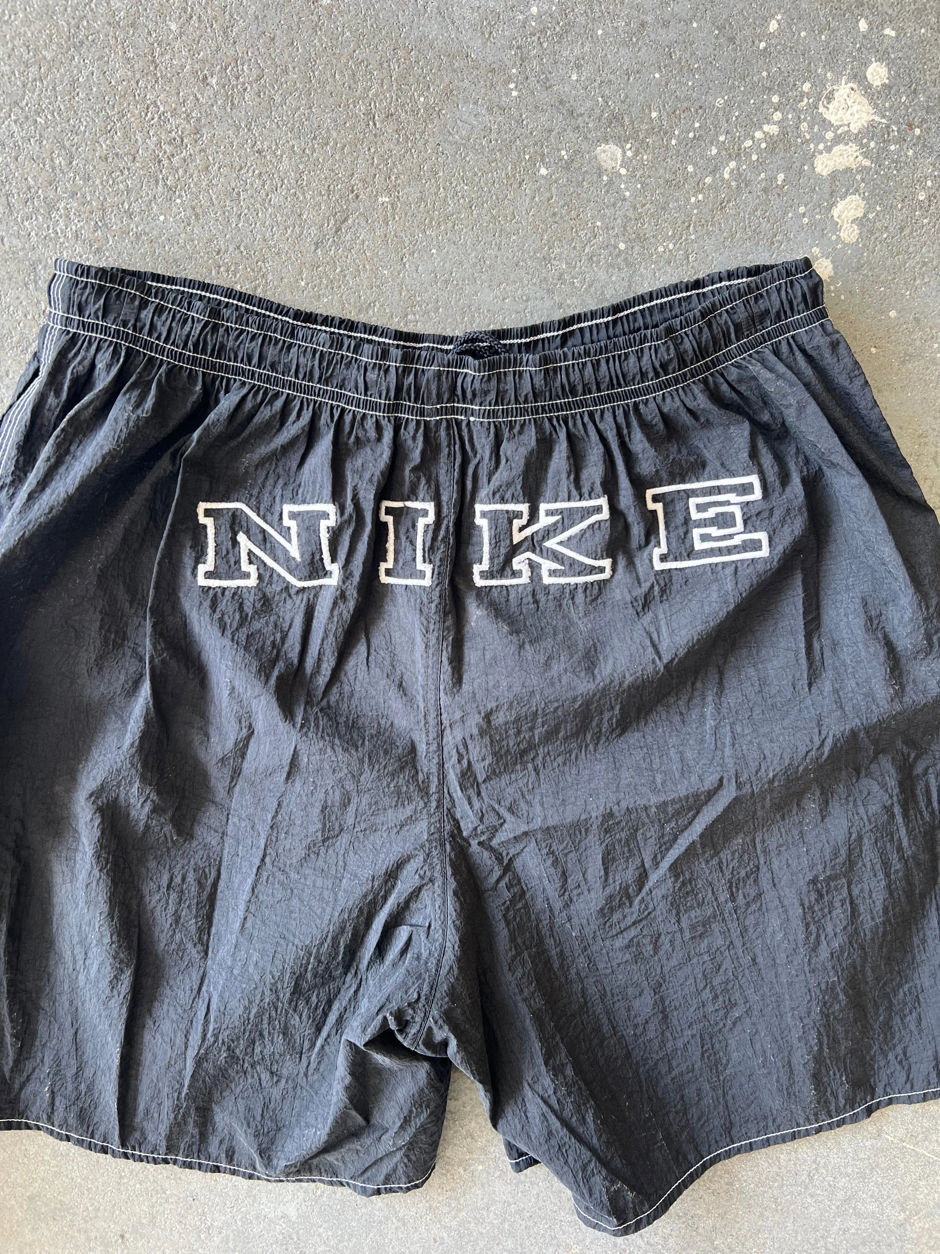 90s Nike Back logo Black Trunk Short - Sz M