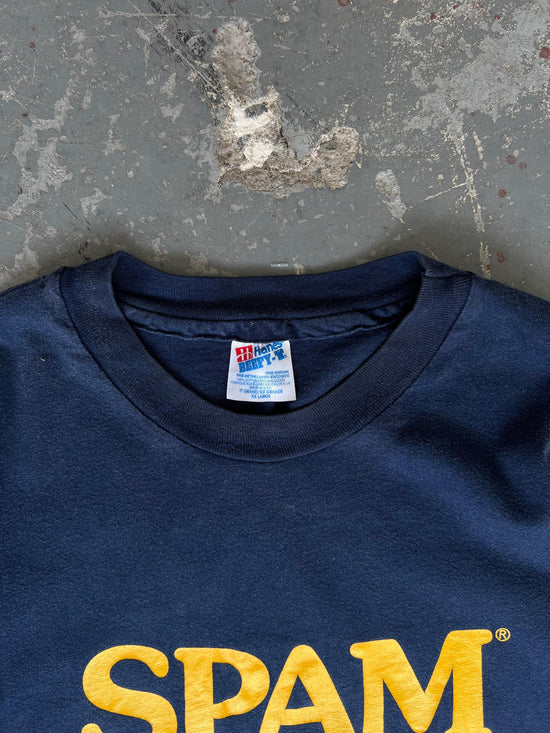 90s Spam Navy/Yellow tee - Sz XXL