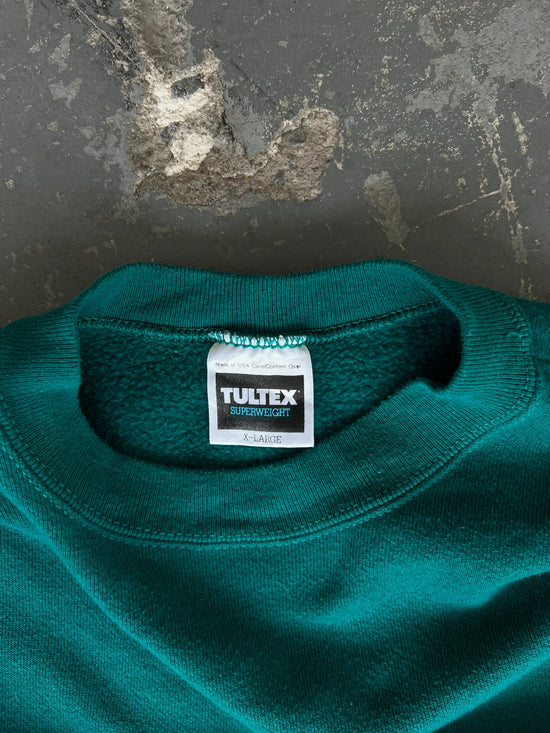 90s Green Blank Tultex Crewneck - Sz XL